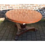 Victorian tilt top circular loo table