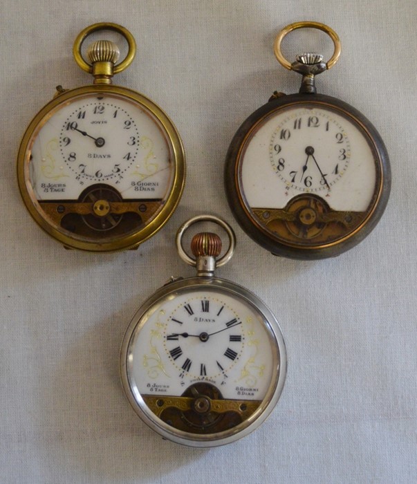 3 early 20th century pocket watches, one silver
