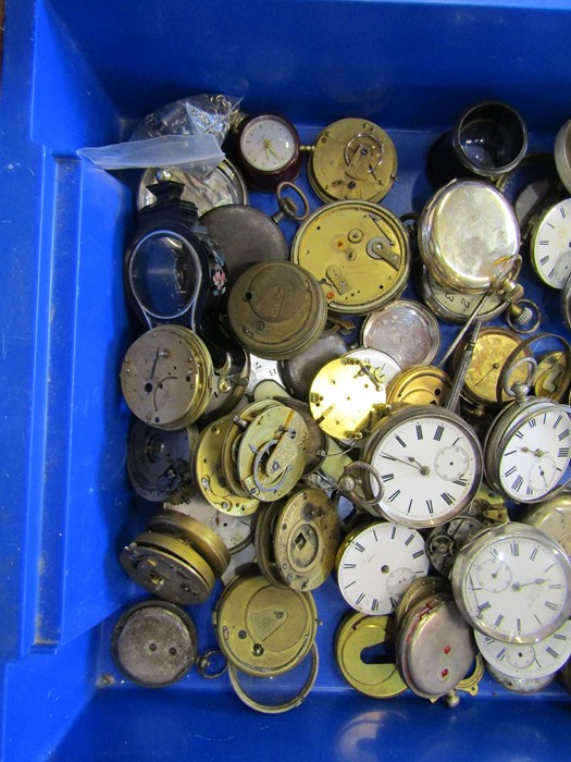 Quantity of pocket watch parts inc some silver - Image 4 of 4