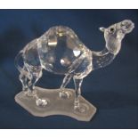 Boxed Swarovski silver crystal camel 247683 L 13 cm H 12 cm