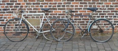 2 old bicycles