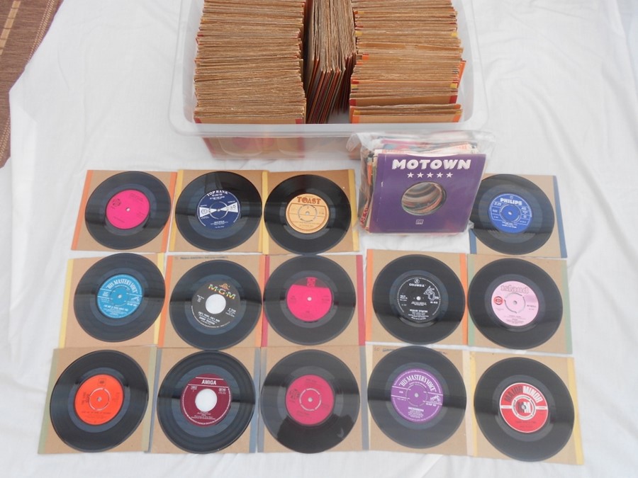 Approximately 300 x mostly 1960's pressings singles 45's plus a pack of approx. 200 original company