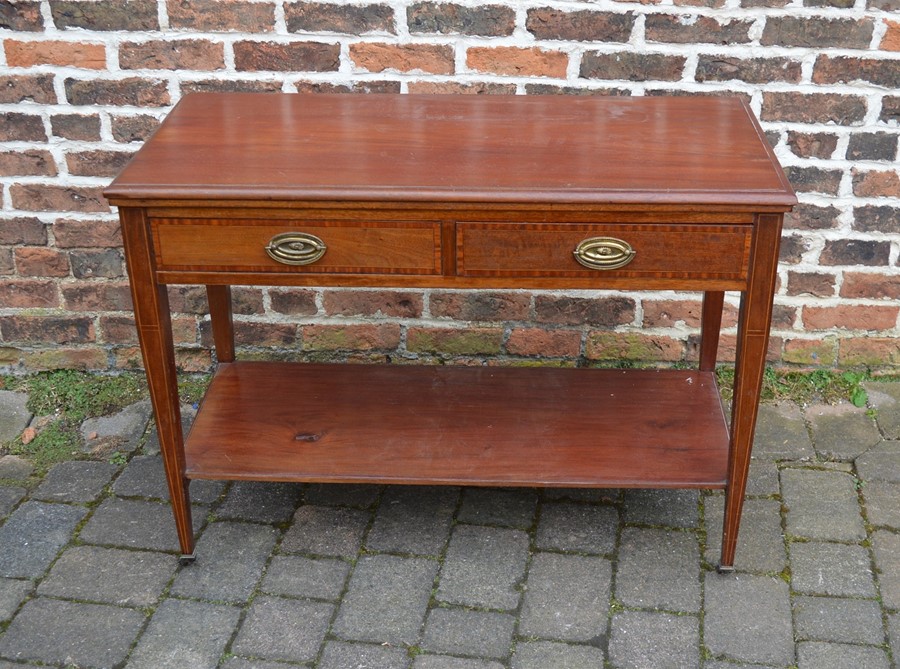 Edwardian serving table L 107 cm D 49 cm