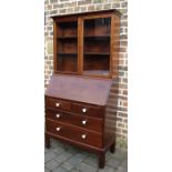 Walnut bureau bookcase