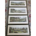 4 framed shooting engravings by T Sutherland - Grouse shooting, Partridge shooting, Pheasant