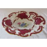 Early 20th century Meissen oval dish L 33 cm H 7 cm