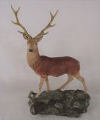 Royal Doulton stag figure H 36 cm L 22.5 cm
