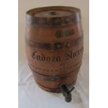 Cream Cadoza Sherry barrel by Stowells of Chelsea H 34 cm