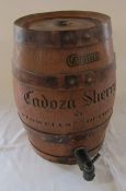 Cream Cadoza Sherry barrel by Stowells of Chelsea H 34 cm