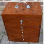 Mahogany dentists cabinet 37cm by 33cm by 27cm
