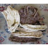 Selection of vintage fur stoles