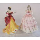 2 boxed Royal Doulton figurines - Belle HN 3703 and Red red rose HN 3994 limited edition no 3541/