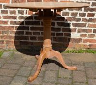 Limed oak tilt top table diameter 91cm