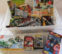 Boxed of assorted Lego (unchecked)