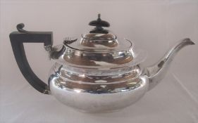 Silver teapot Birmingham 1927 total weight 18.39 ozt