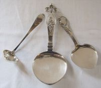 3 pieces of Danish silver inc Christian F Heise, total weight 3.43 ozt