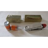 Boxed French 1930/40s Palmyra lipstick holder with lipstick & Brevete Le Totem cream / powder