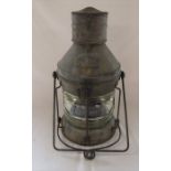 Vintage Meteorite 36369 ships lantern 'Not under command'  with swing handle H 54 cm