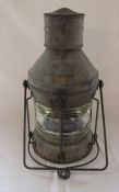 Vintage Meteorite 36369 ships lantern 'Not under command'  with swing handle H 54 cm