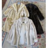 3 vintage ladies fur coats inc Mink