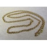 9ct gold necklace weight 4.1 g length 60 cm
