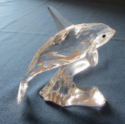 Swarovski Orca whale 622939 L 9.5 cm complete with box etc (tail possibly reglued)