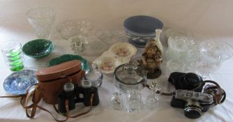 Assorted glassware and ceramics inc Wedgwood, Coalport and Danbury Mint, Eikow Air port 8 x 30