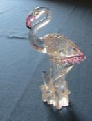 Swarovski Flamingo (part of the Feathered Beauties range) 289733 H 15 cm complete with box etc