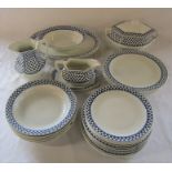 Adams Ironstone 'Brentwood' pattern part dinner service