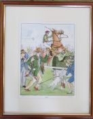 Limited edition horse racing print 'Bolted' pencil signed and numbered by the artist 501/1000 44