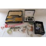 Selection of costume jewellery, watch set and dressing table set