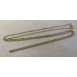 9ct gold necklace weight 1.9 g L 55 cm