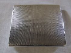 Continental silver cigarette case weight 3.55 ozt