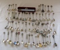 Various continental souvenir spoons inc 27 silver