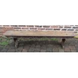 Vintage school bench L 5' 8"