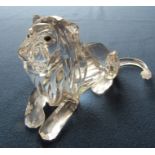 Swarovski 1995 Annual Edition 'Inspiration Africa' lion L 13 cm complete with box etc