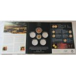 The Battle of Waterloo 1815-2015 coin collection with only 2 coins inc 14ct gold 1st Duke of