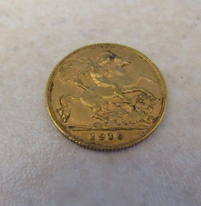 Edward VII half sovereign 1910 - Image 2 of 2