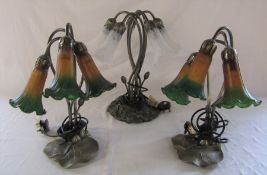 Pair of table lamps & one other