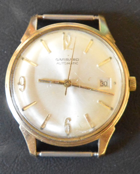 Garrard automatic 9ct gold gents wrist watch