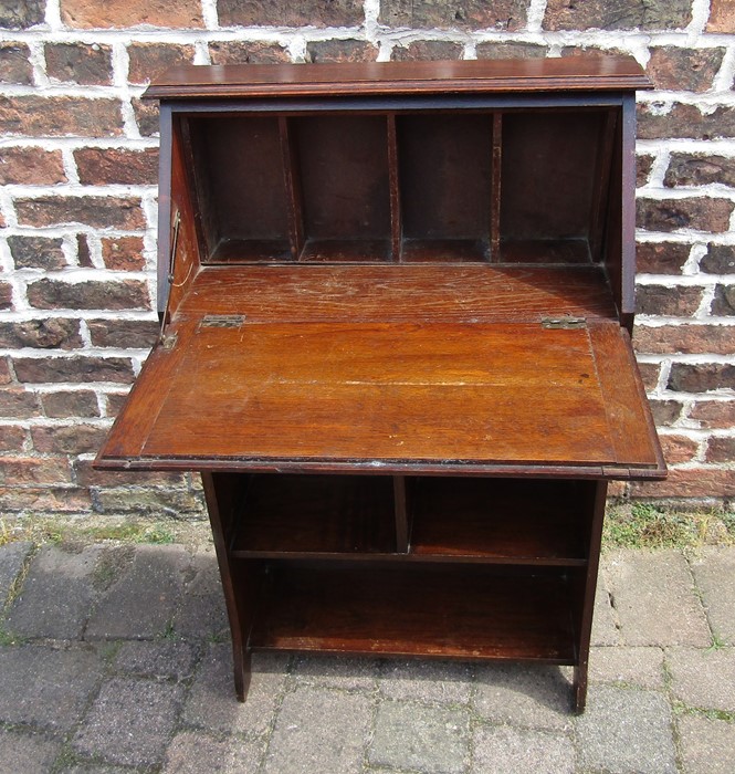 Small early 20th century oak bureau bookcase H 99 cm L 61 cm - Bild 3 aus 3