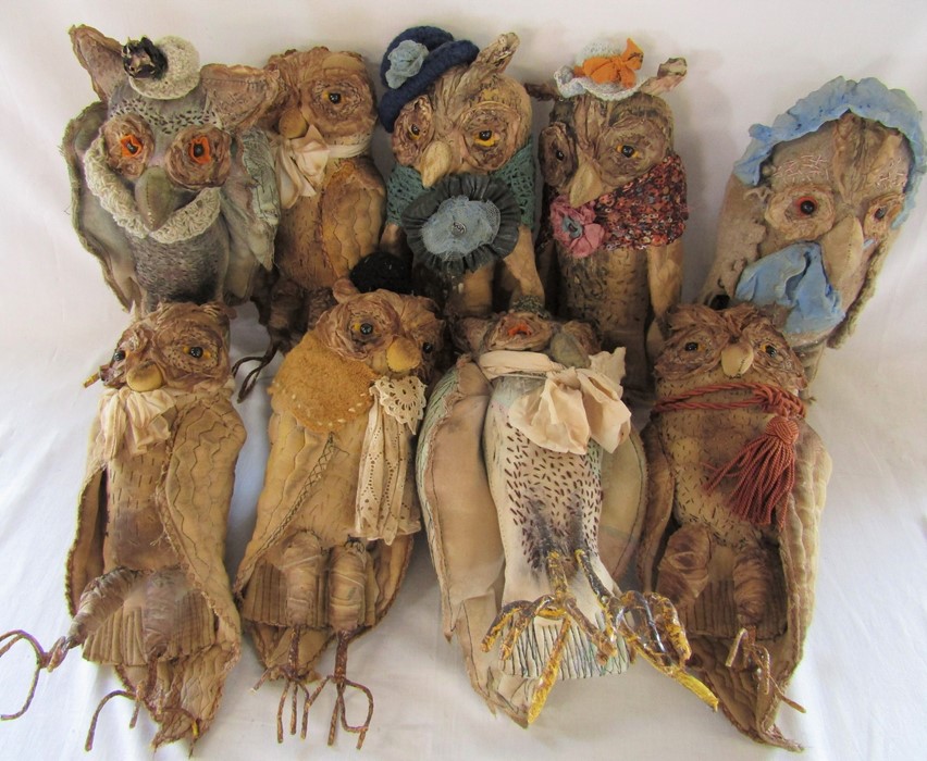 9 Daria Sikora OOAK handmade owls (primitive dolls) - Bild 2 aus 2
