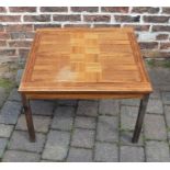 Mixed wood veneered coffee table D 72 cm