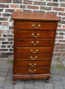 Tall chest of drawers H 111 cm L 65 cm D 43 cm