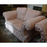 Millbrook knoll 2 seater sofa (rip and arm and damage to wood)