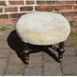 Victorian ebonised foot stool