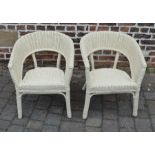 Pair of Lloyd Loom style chairs