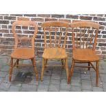 3 kitchen chairs