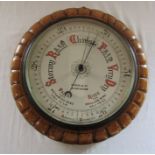 Marsh & Co Birmingham aneroid barometer D 34 cm