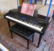 Yamaha Clavinova CVP-98 electronic piano / keyboard with instructions and stool - 88 keys, 613 sound